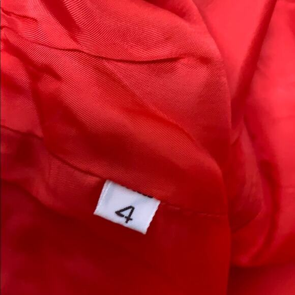 VINTAGE Valentino boutique red pencil skirt - Picture 4 of 7